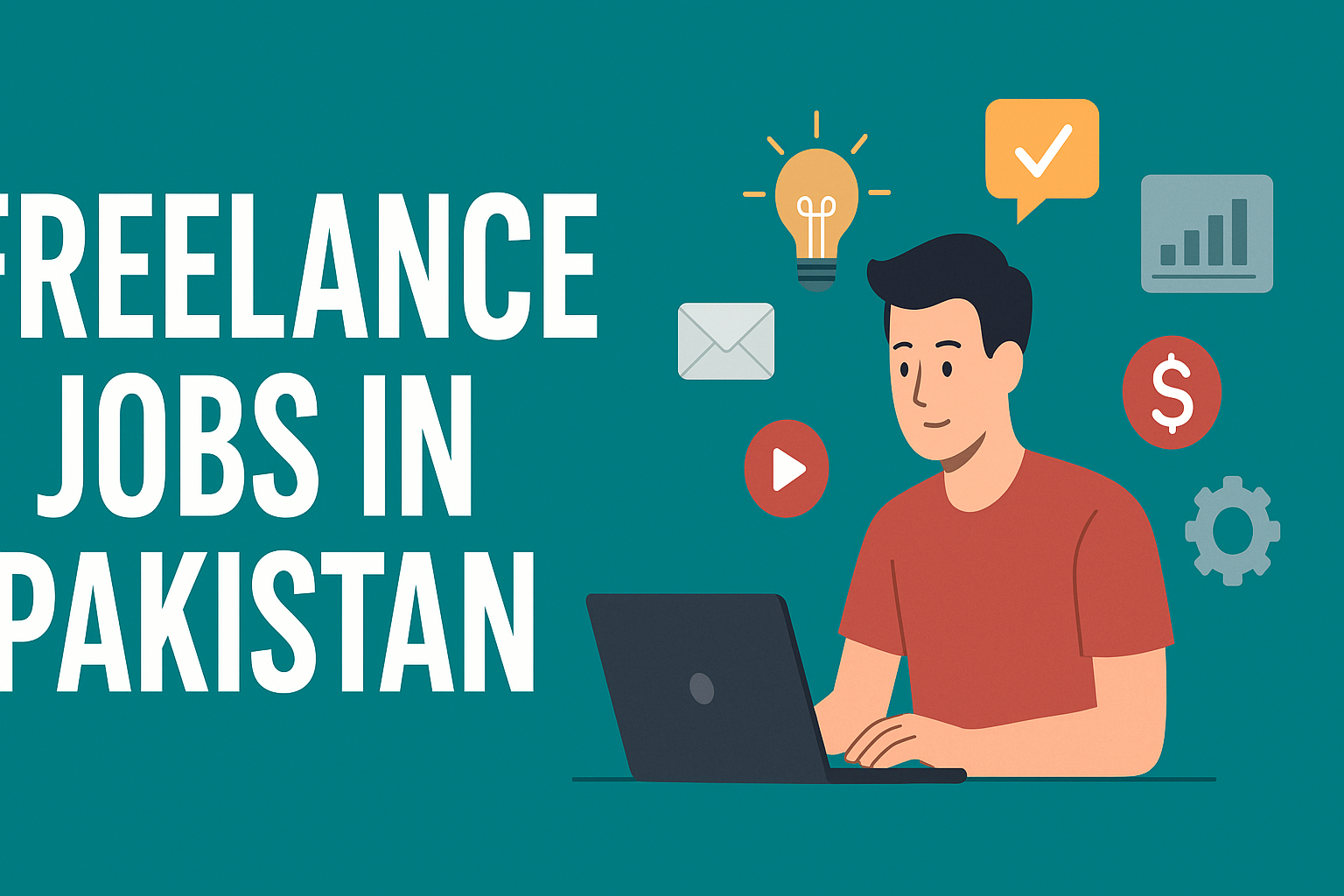 Person working on freelance jobs