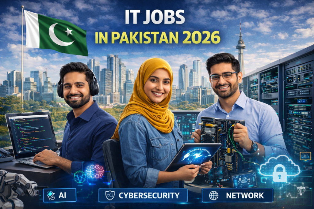 job listings for IT positions in Pakistan, showcasing opportunities available in 2020.