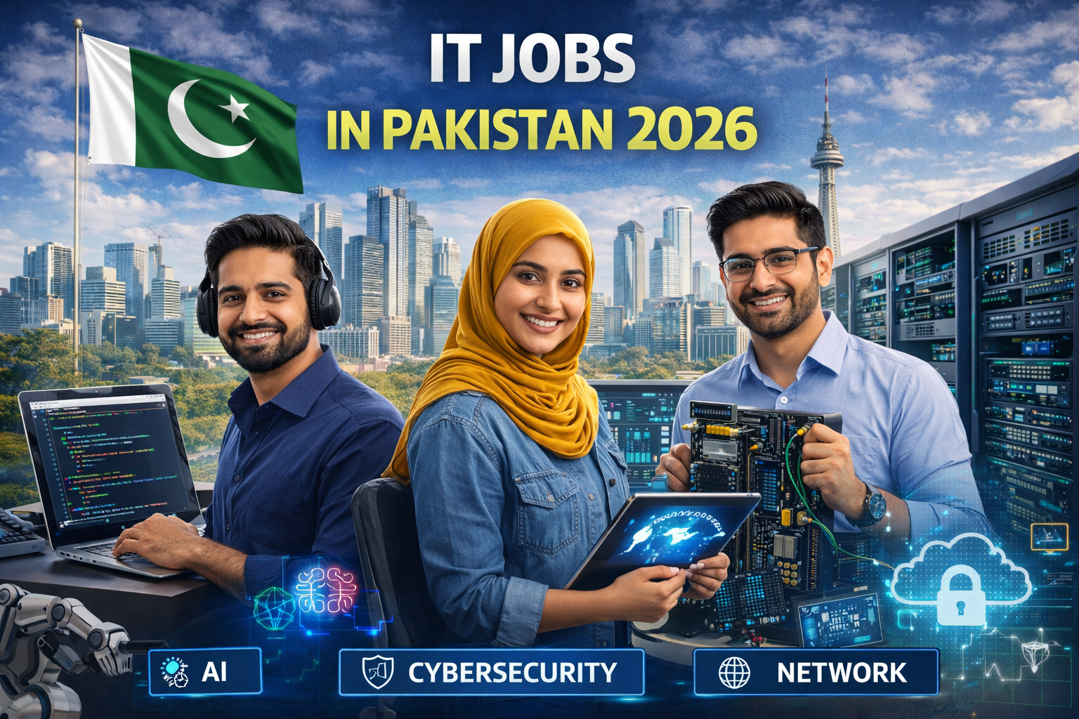 ob listings for IT positions in Pakistan, showcasing opportunities available in 2020.