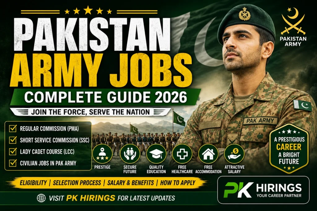 Pakistan Army Jobs 2026 — Complete Guide to Joining, Eligibility, ISSB and Salary